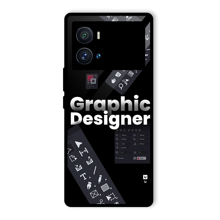 Graphic Designer Tools Glass Back Case for Vivo iQOO 9 Pro
