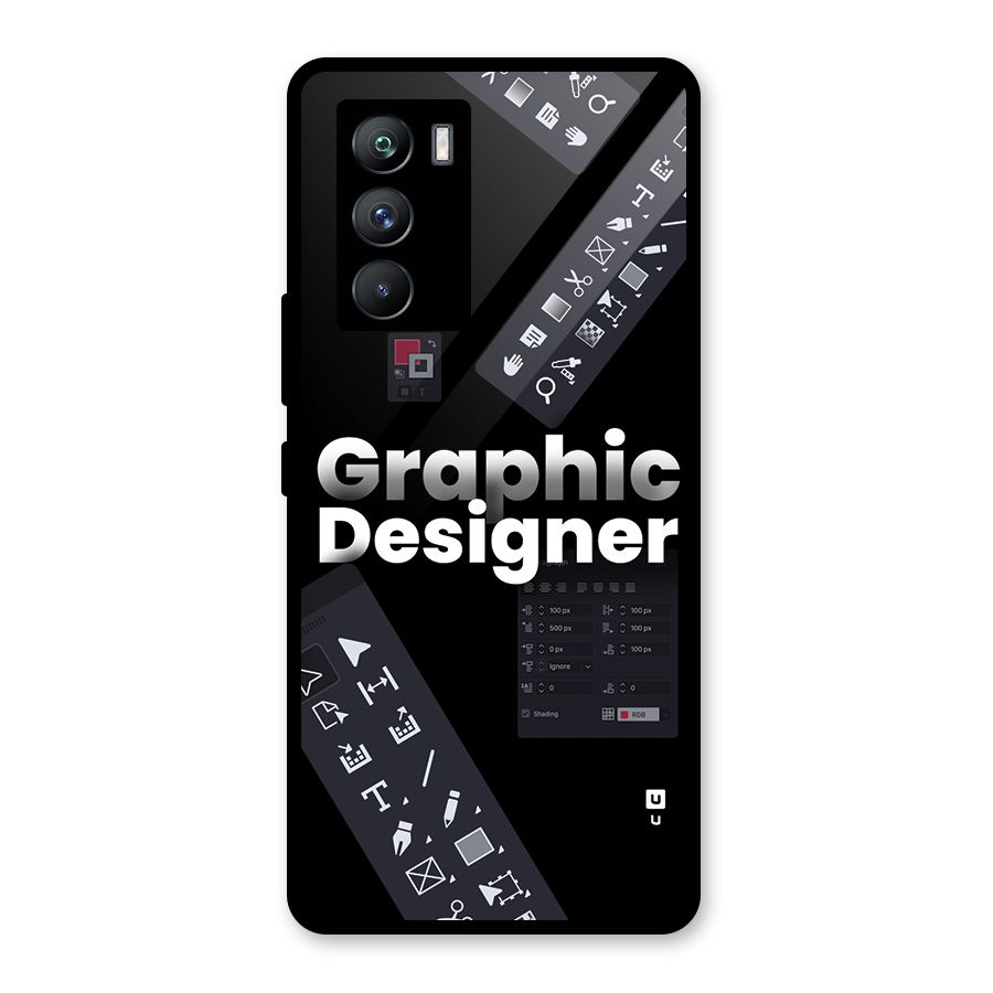 Graphic Designer Tools Glass Back Case for Vivo iQOO 9 SE