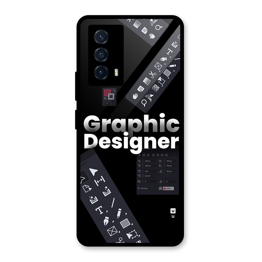 Graphic Designer Tools Glass Back Case for Vivo iQOO Z5