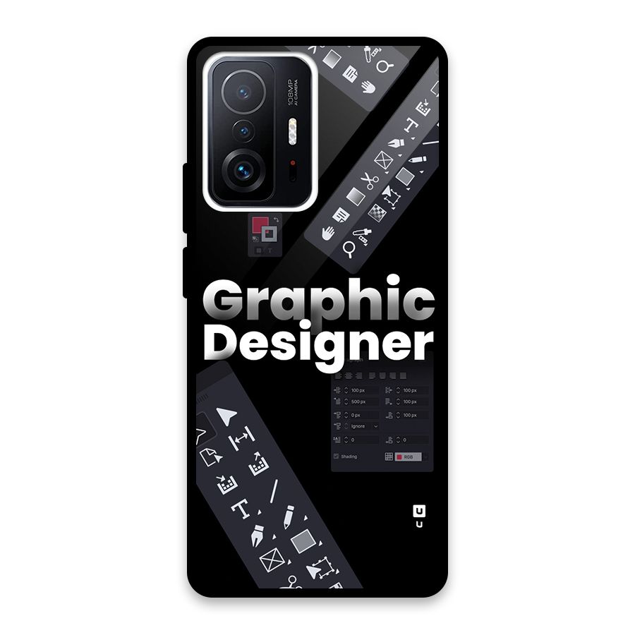 Graphic Designer Tools Glass Back Case for Xiaomi 11T Pro