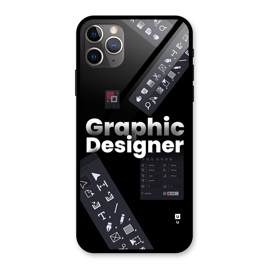 Graphic Designer Tools Glass Back Case for iPhone 11 Pro Max