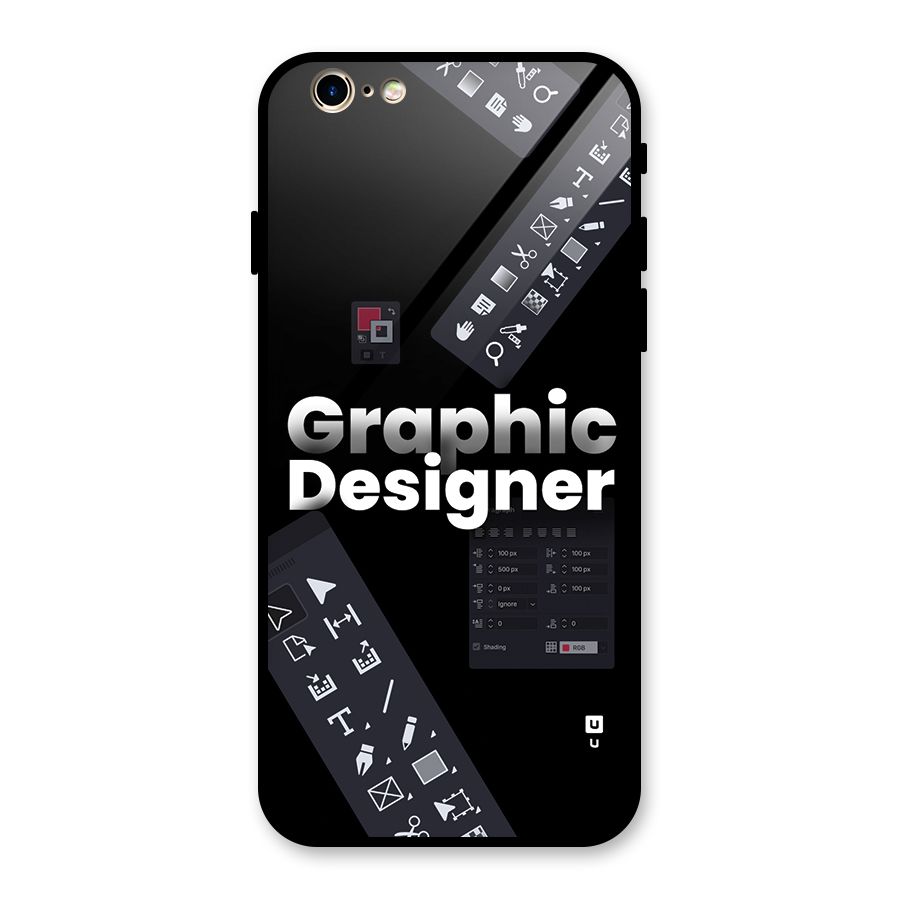 Graphic Designer Tools Glass Back Case for iPhone 6 6S