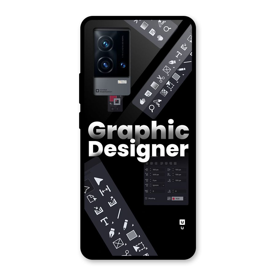 Graphic Designer Tools Glass Back Case for iQOO 9 5G