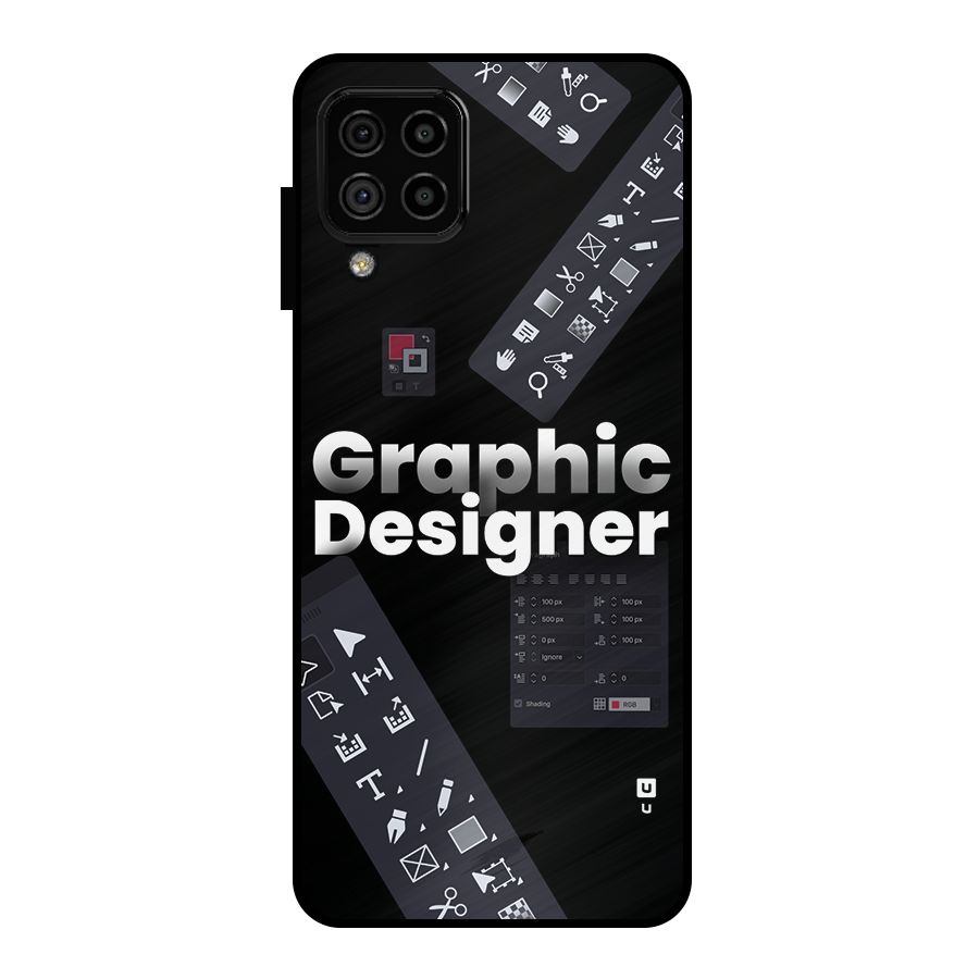 Graphic Designer Tools Metal Back Case for Galaxy A22 4G
