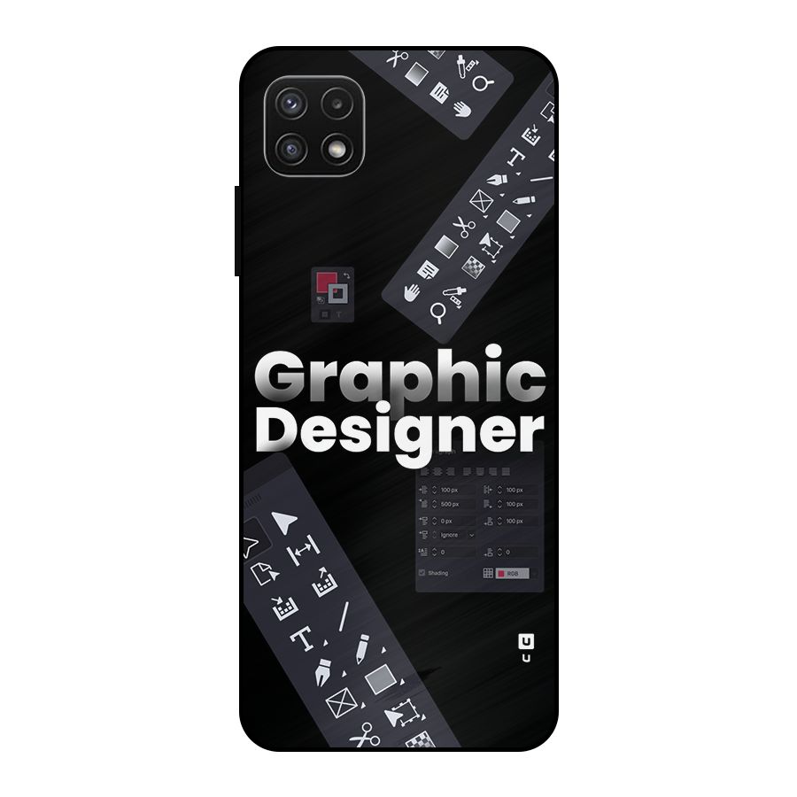 Graphic Designer Tools Metal Back Case for Galaxy A22 5G