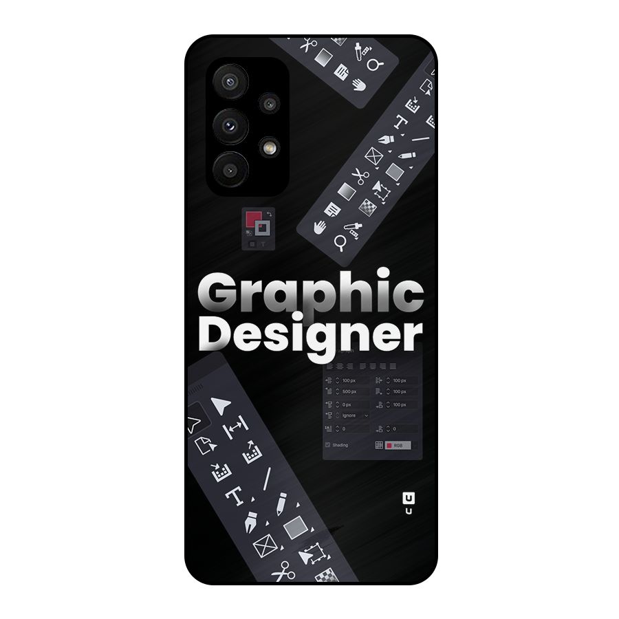 Graphic Designer Tools Metal Back Case for Galaxy A23