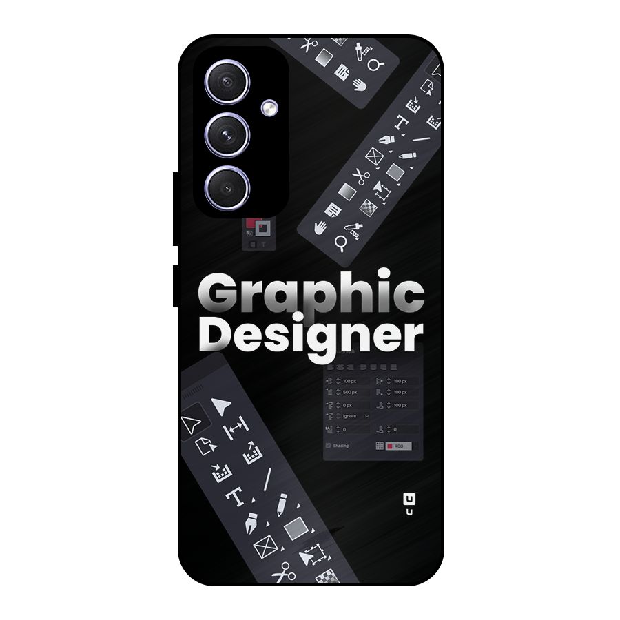 Graphic Designer Tools Metal Back Case for Galaxy A54
