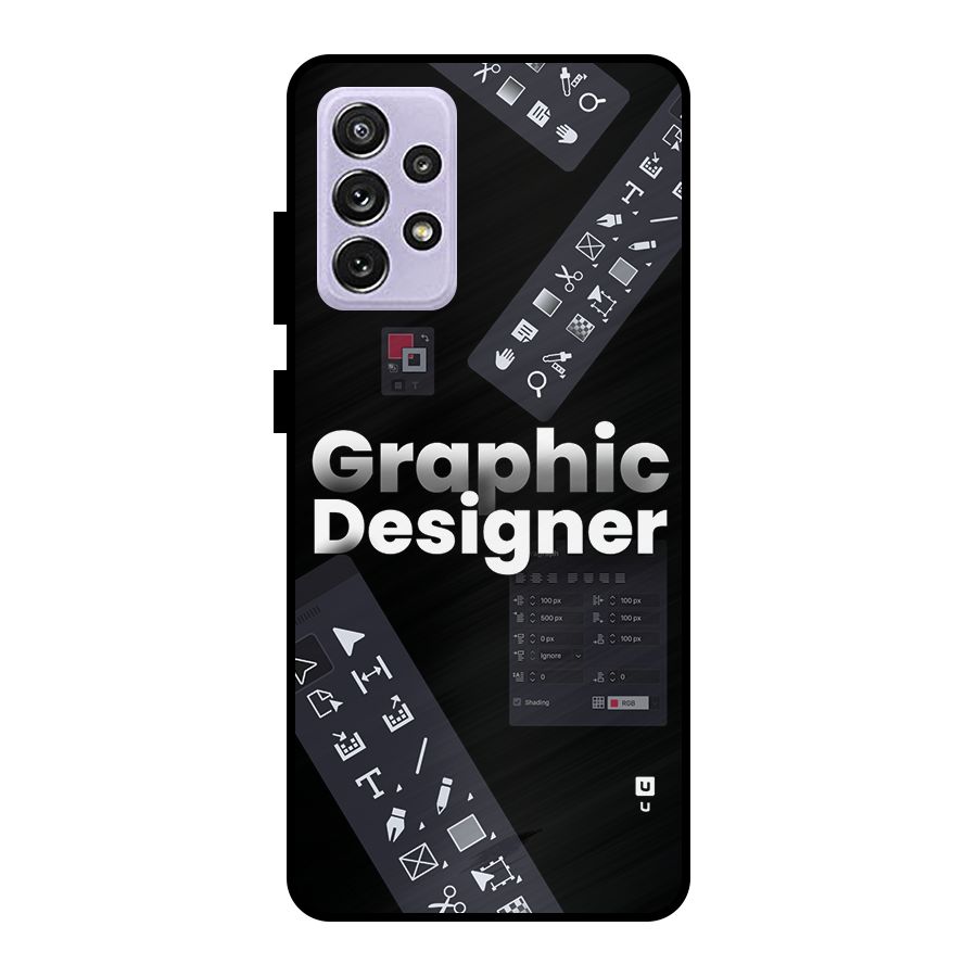 Graphic Designer Tools Metal Back Case for Galaxy A72