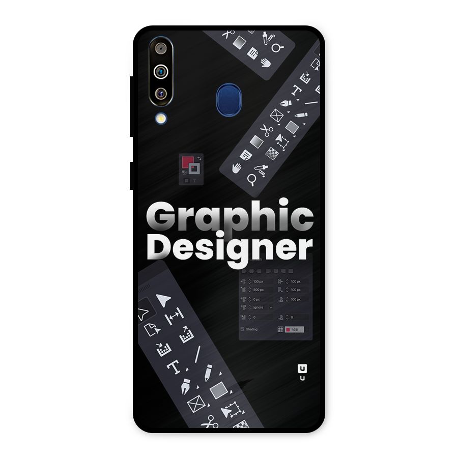 Graphic Designer Tools Metal Back Case for Galaxy M30