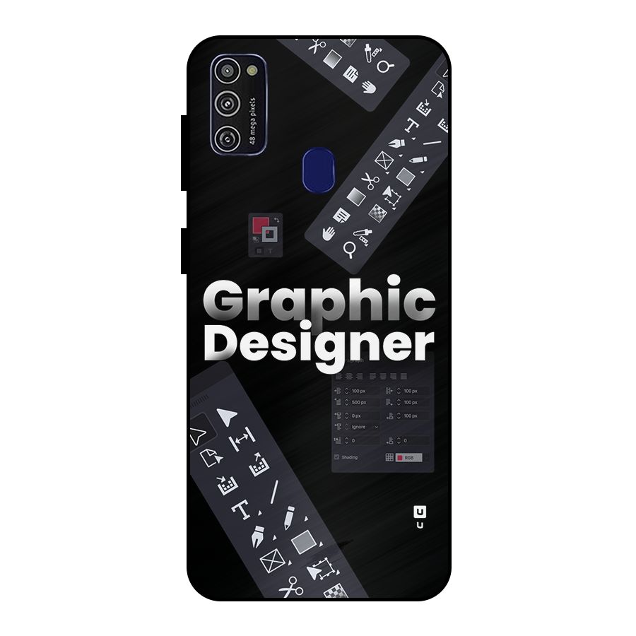 Graphic Designer Tools Metal Back Case for Galaxy M30s