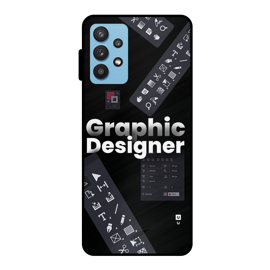 Graphic Designer Tools Metal Back Case for Galaxy M32 5G