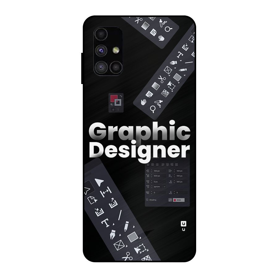 Graphic Designer Tools Metal Back Case for Galaxy M51