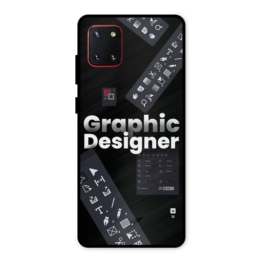 Graphic Designer Tools Metal Back Case for Galaxy Note 10 Lite