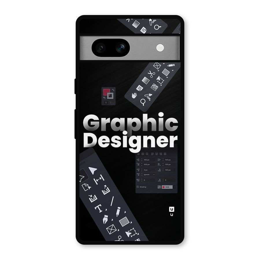 Graphic Designer Tools Metal Back Case for Google Pixel 7a