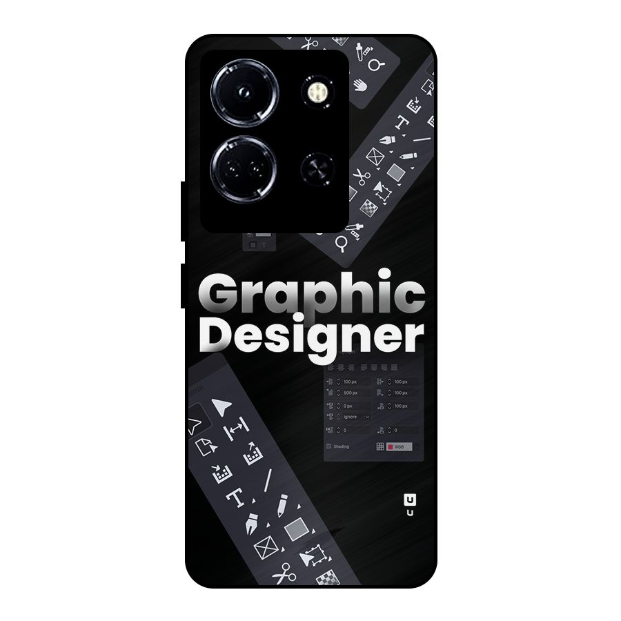 Graphic Designer Tools Metal Back Case for Infinix Note 30 5G