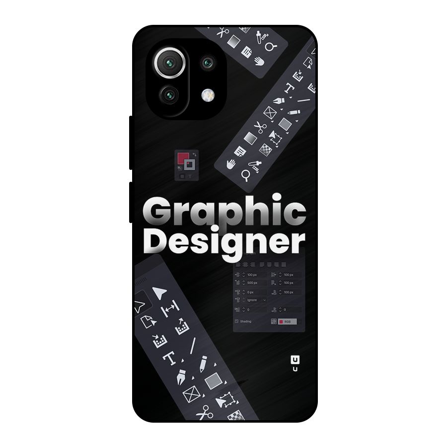 Graphic Designer Tools Metal Back Case for Mi 11 Lite