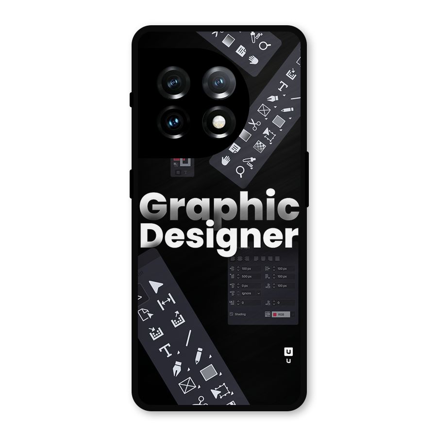 Graphic Designer Tools Metal Back Case for OnePlus 11