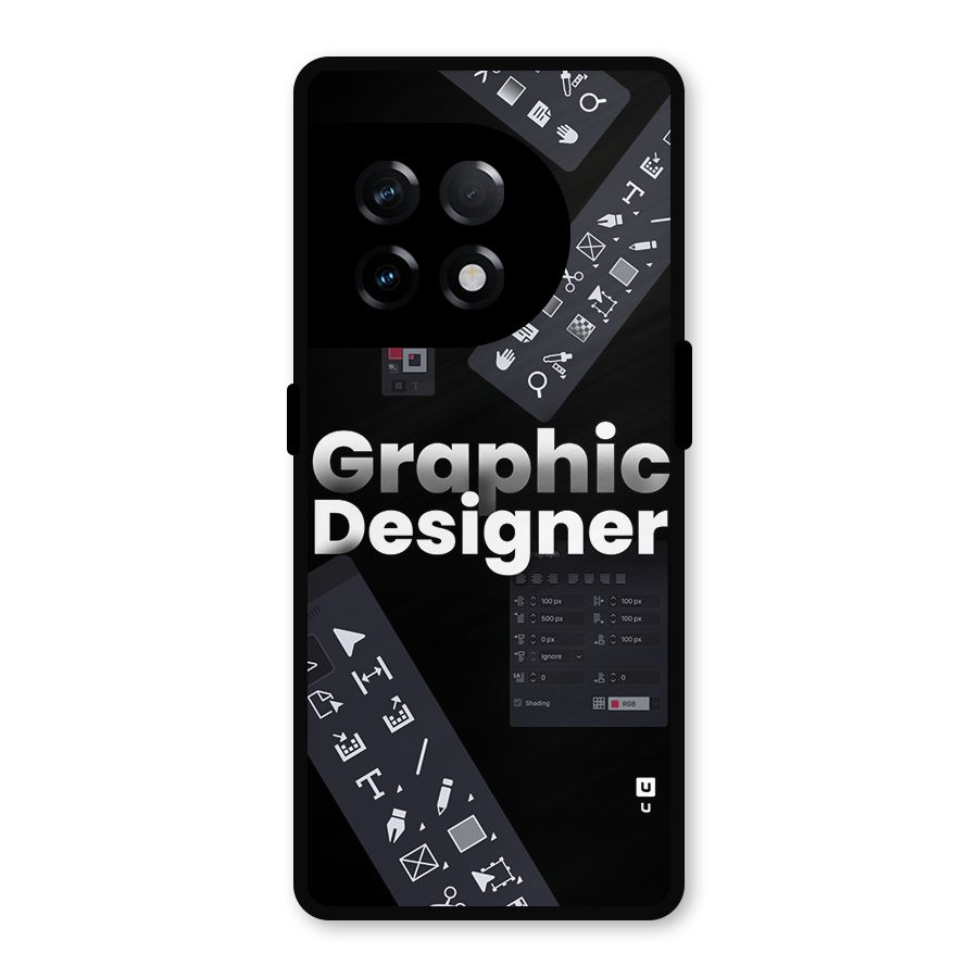 Graphic Designer Tools Metal Back Case for OnePlus 11R