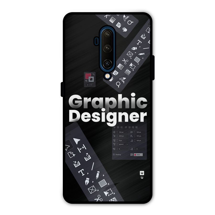 Graphic Designer Tools Metal Back Case for OnePlus 7T Pro
