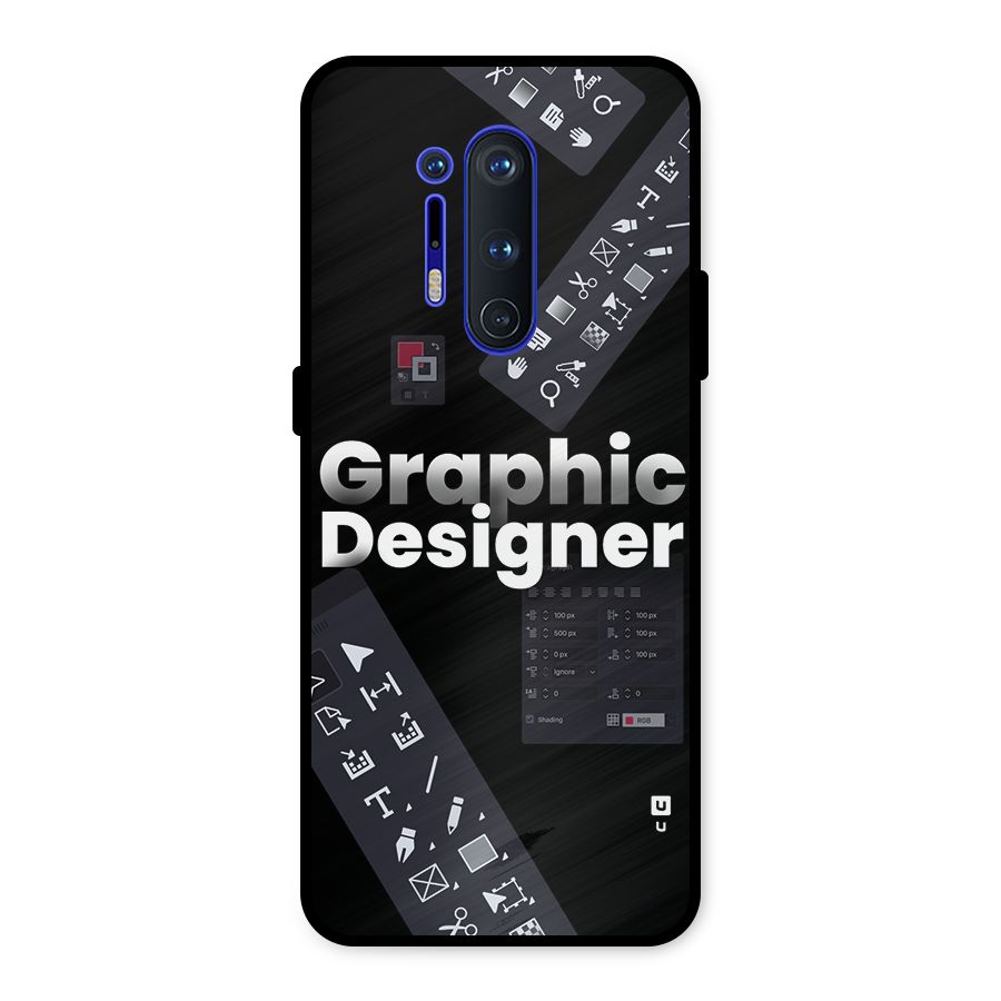 Graphic Designer Tools Metal Back Case for OnePlus 8 Pro