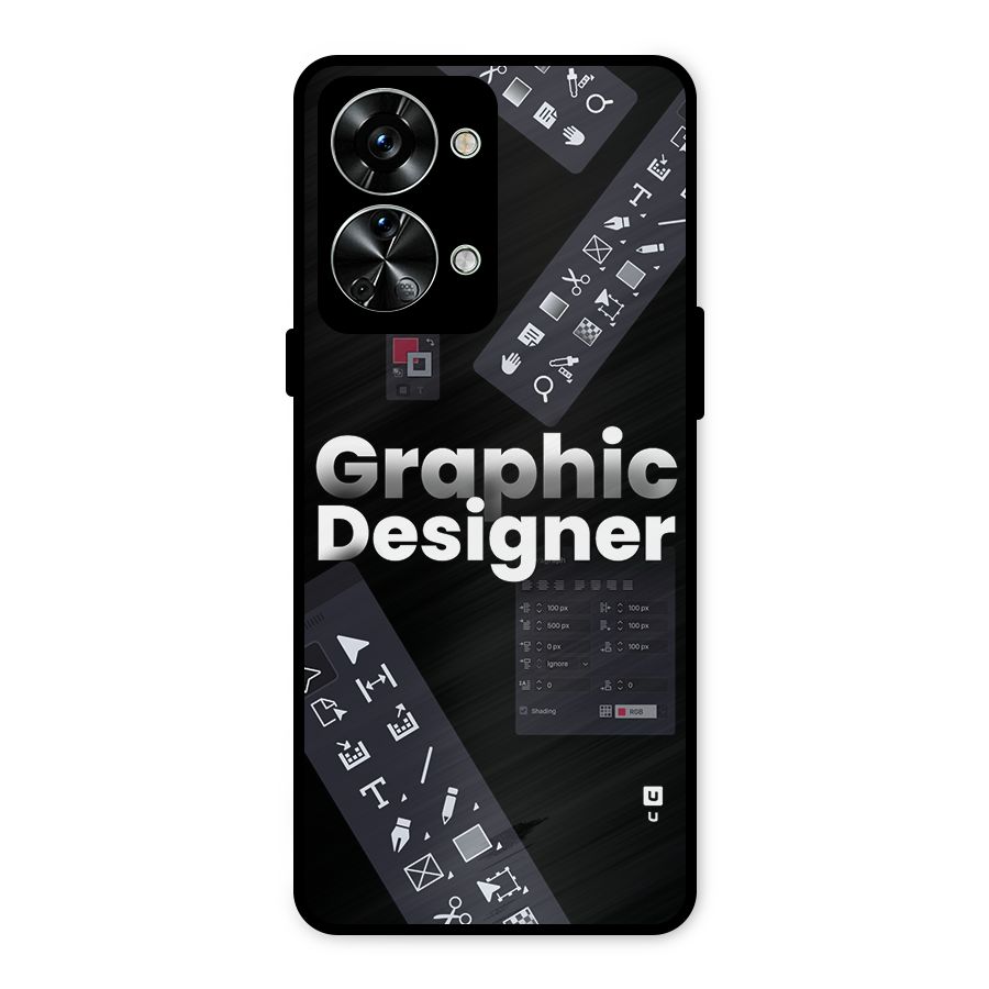 Graphic Designer Tools Metal Back Case for OnePlus Nord 2T