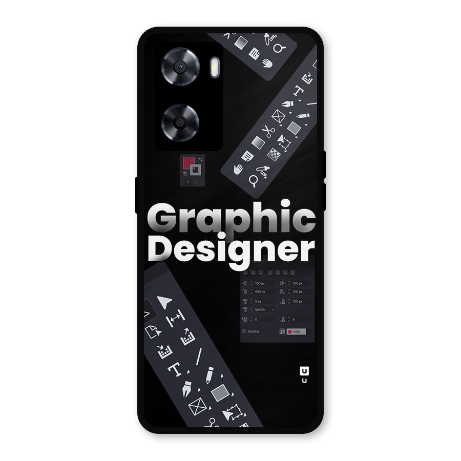 Graphic Designer Tools Metal Back Case for OnePlus Nord N20 SE