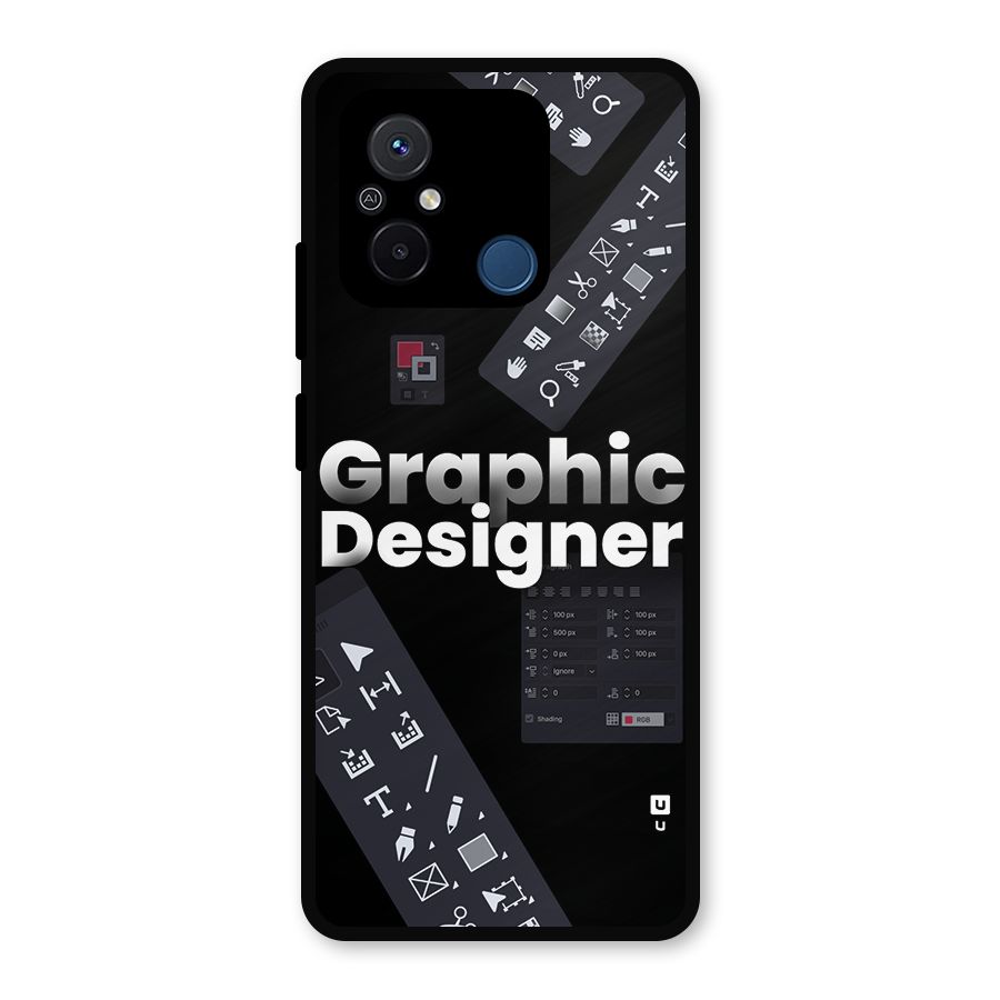 Graphic Designer Tools Metal Back Case for Poco C55