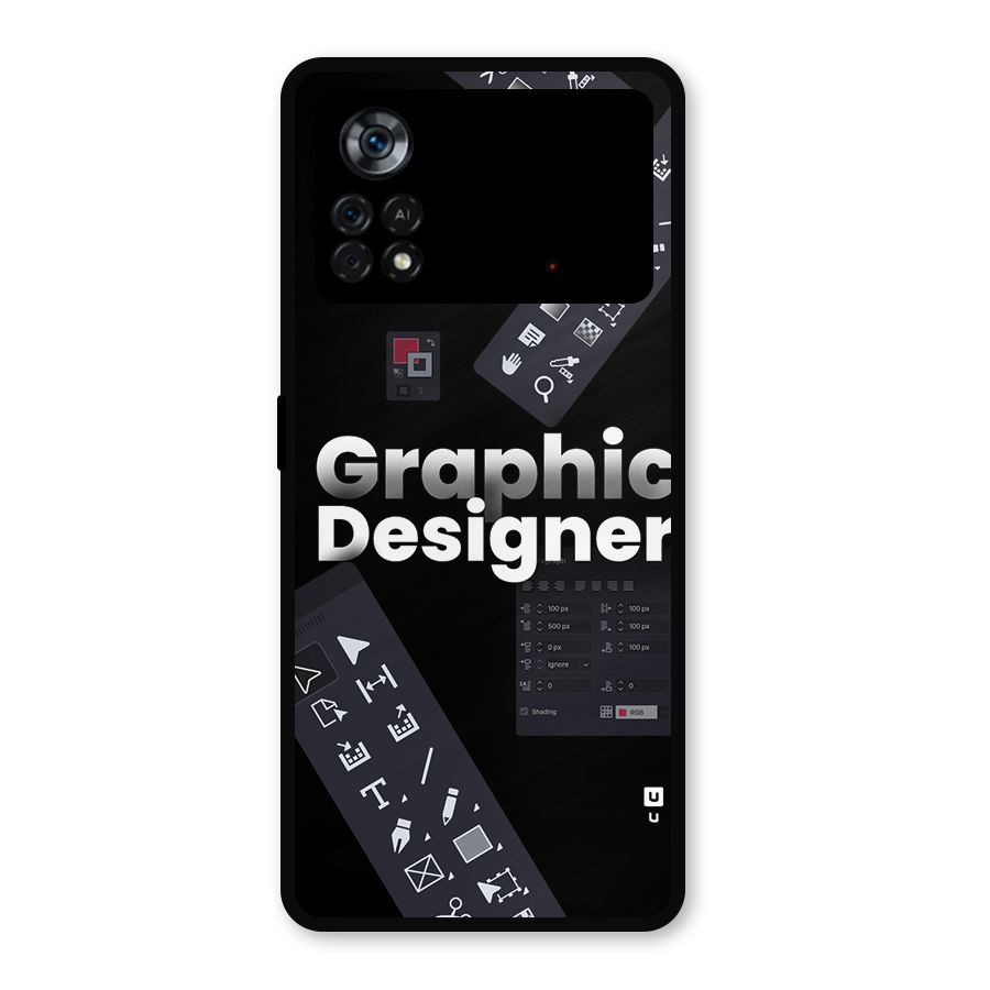 Graphic Designer Tools Metal Back Case for Poco X4 Pro 5G