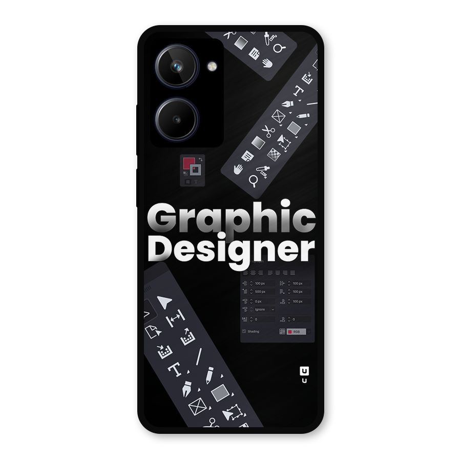 Graphic Designer Tools Metal Back Case for Realme 10
