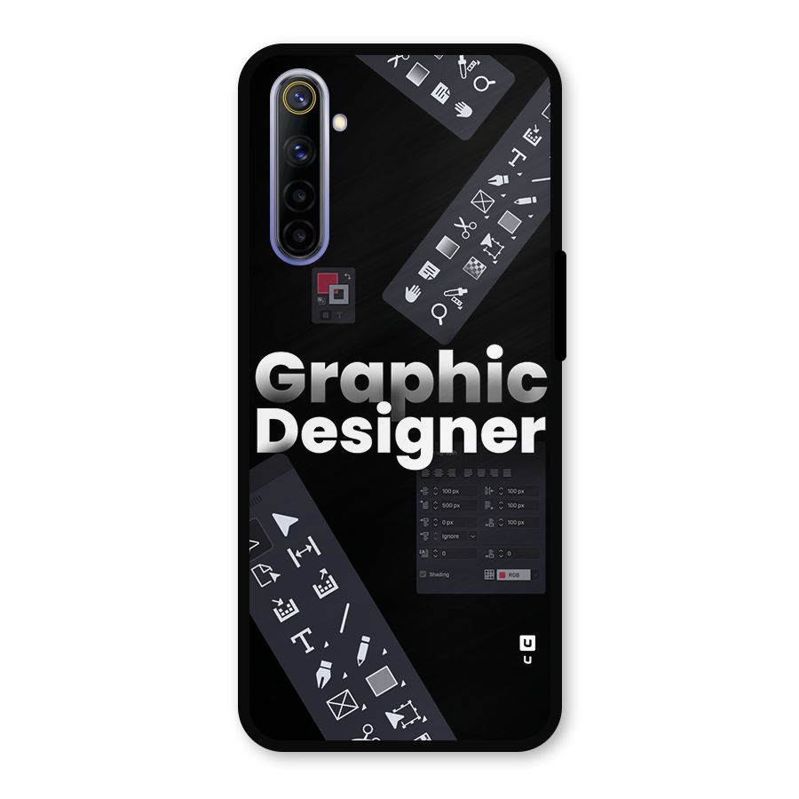 Graphic Designer Tools Metal Back Case for Realme 6
