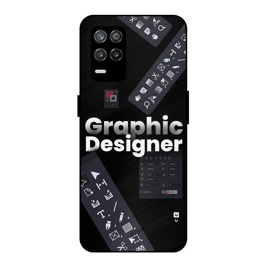 Graphic Designer Tools Metal Back Case for Realme 8 5G