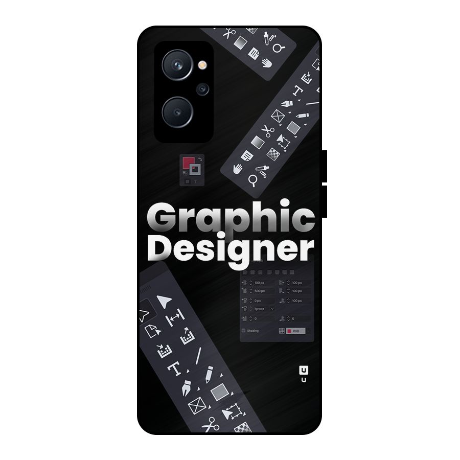 Graphic Designer Tools Metal Back Case for Realme 9i 5G