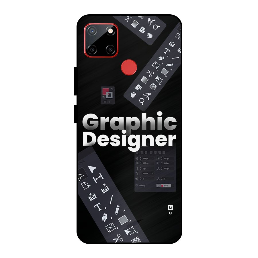 Graphic Designer Tools Metal Back Case for Realme C12