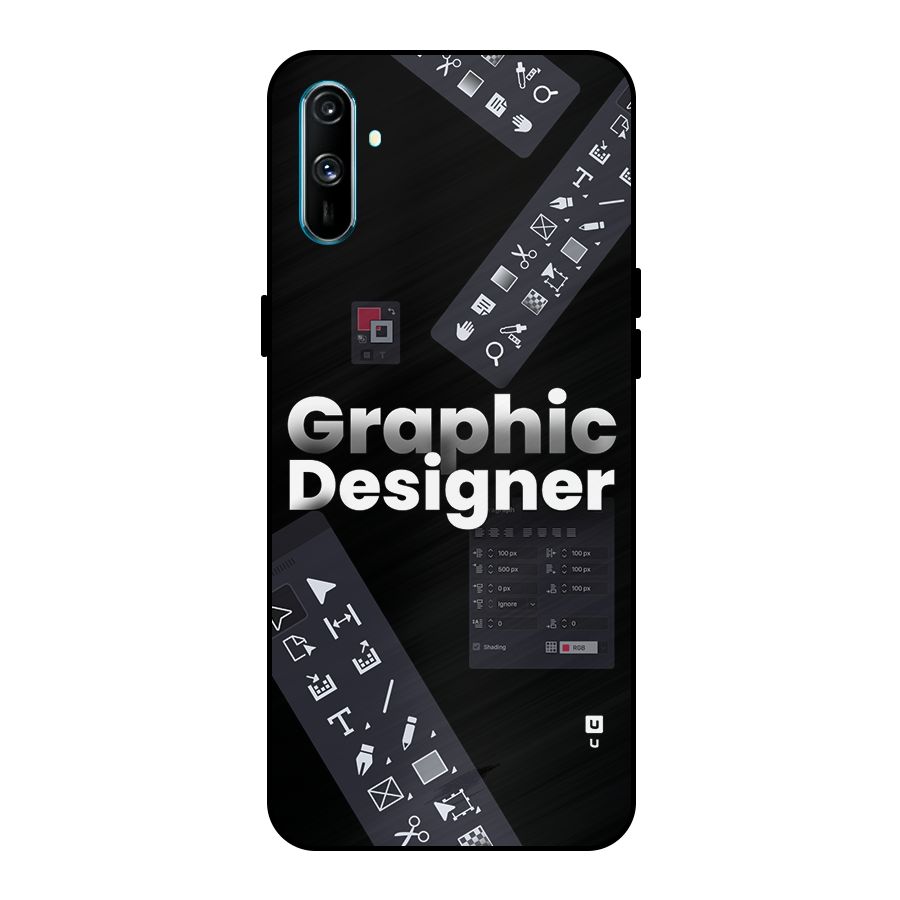 Graphic Designer Tools Metal Back Case for Realme C3