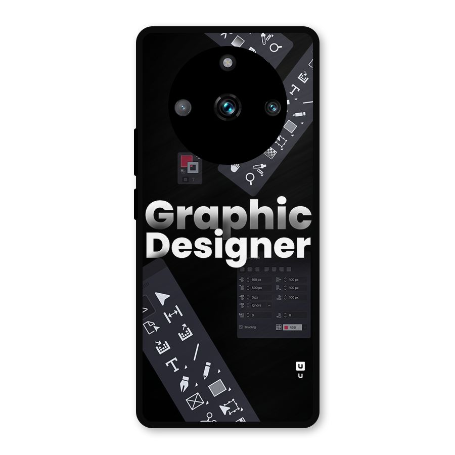 Graphic Designer Tools Metal Back Case for Realme Narzo 60 Pro