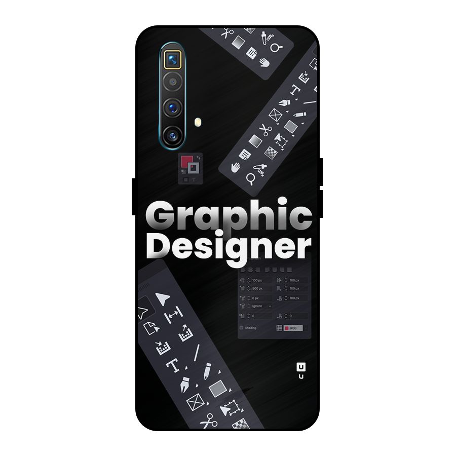 Graphic Designer Tools Metal Back Case for Realme X3