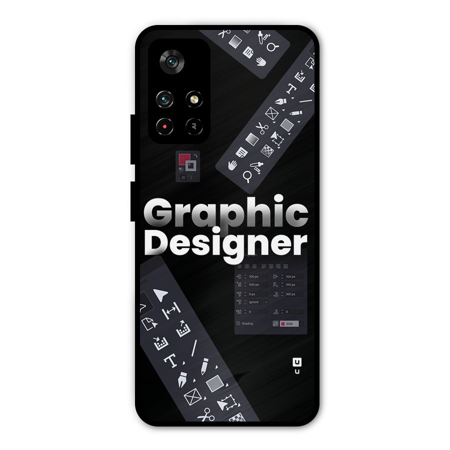 Graphic Designer Tools Metal Back Case for Redmi Note 11T 5G