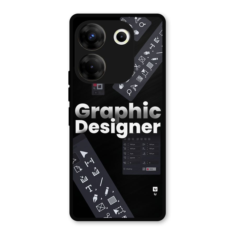 Graphic Designer Tools Metal Back Case for Tecno Camon 20 Pro
