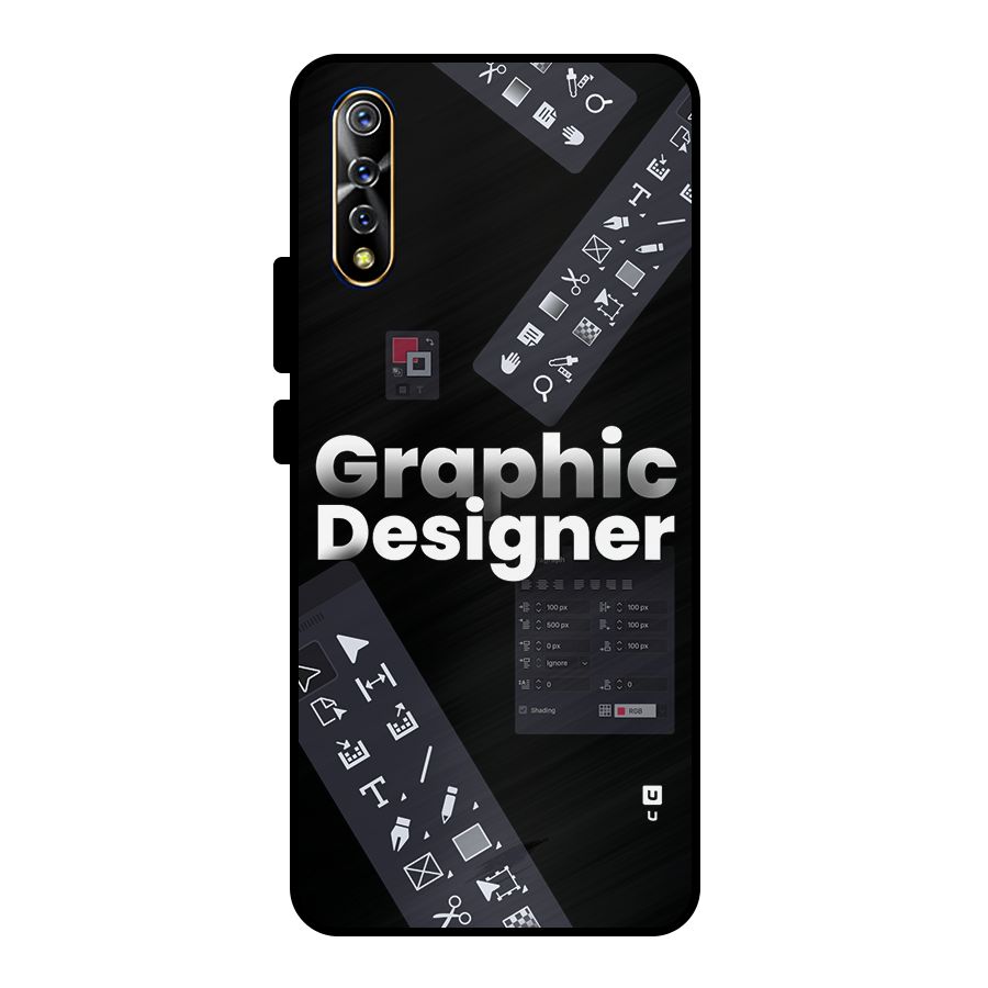 Graphic Designer Tools Metal Back Case for Vivo S1