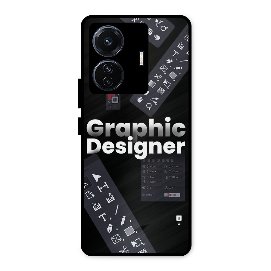 Graphic Designer Tools Metal Back Case for Vivo T1 Pro