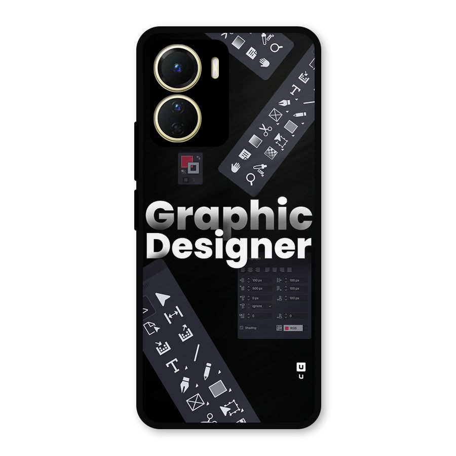 Graphic Designer Tools Metal Back Case for Vivo T2x