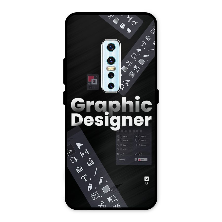 Graphic Designer Tools Metal Back Case for Vivo V17 Pro