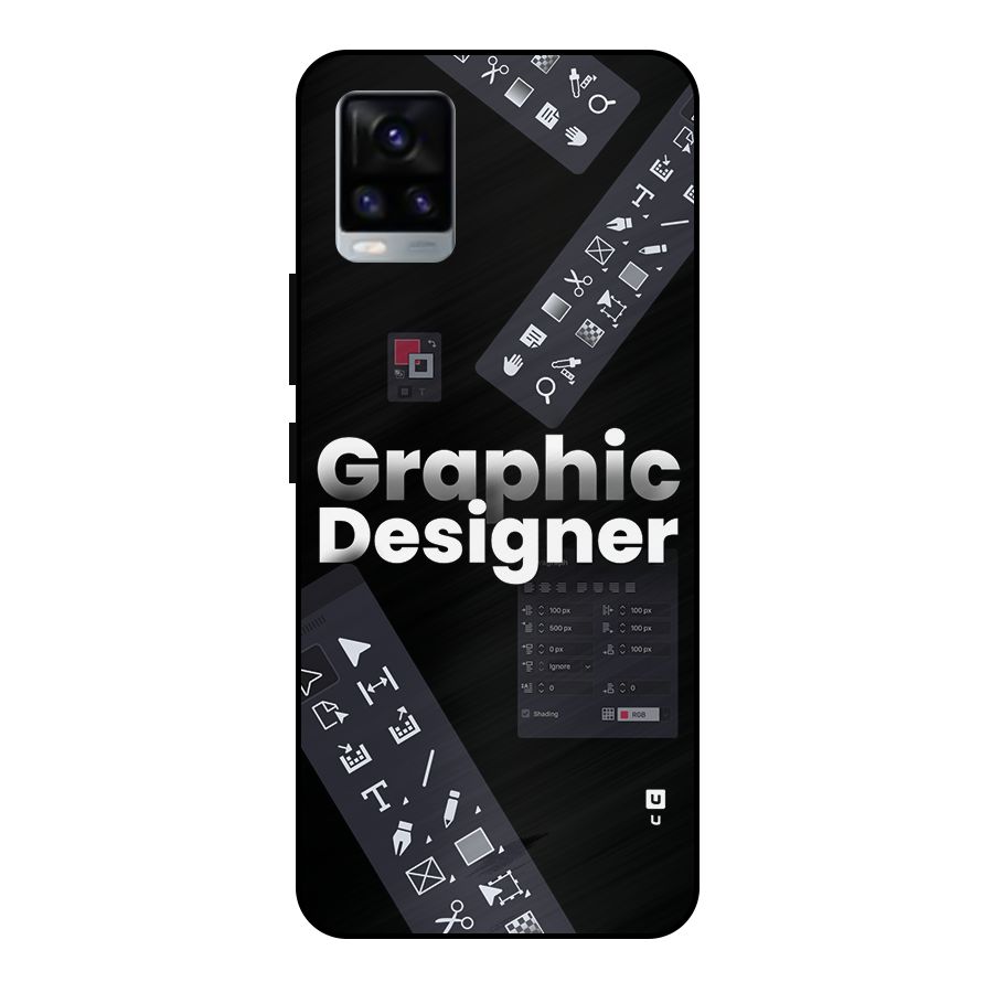 Graphic Designer Tools Metal Back Case for Vivo V20