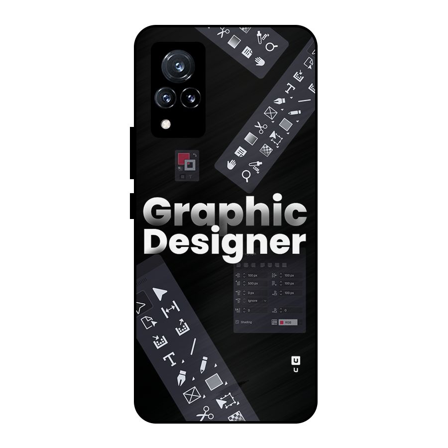 Graphic Designer Tools Metal Back Case for Vivo V21 5G