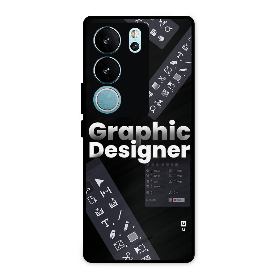 Graphic Designer Tools Metal Back Case for Vivo V29