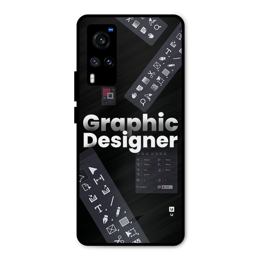 Graphic Designer Tools Metal Back Case for Vivo X60