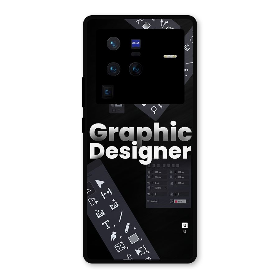 Graphic Designer Tools Metal Back Case for Vivo X80 Pro