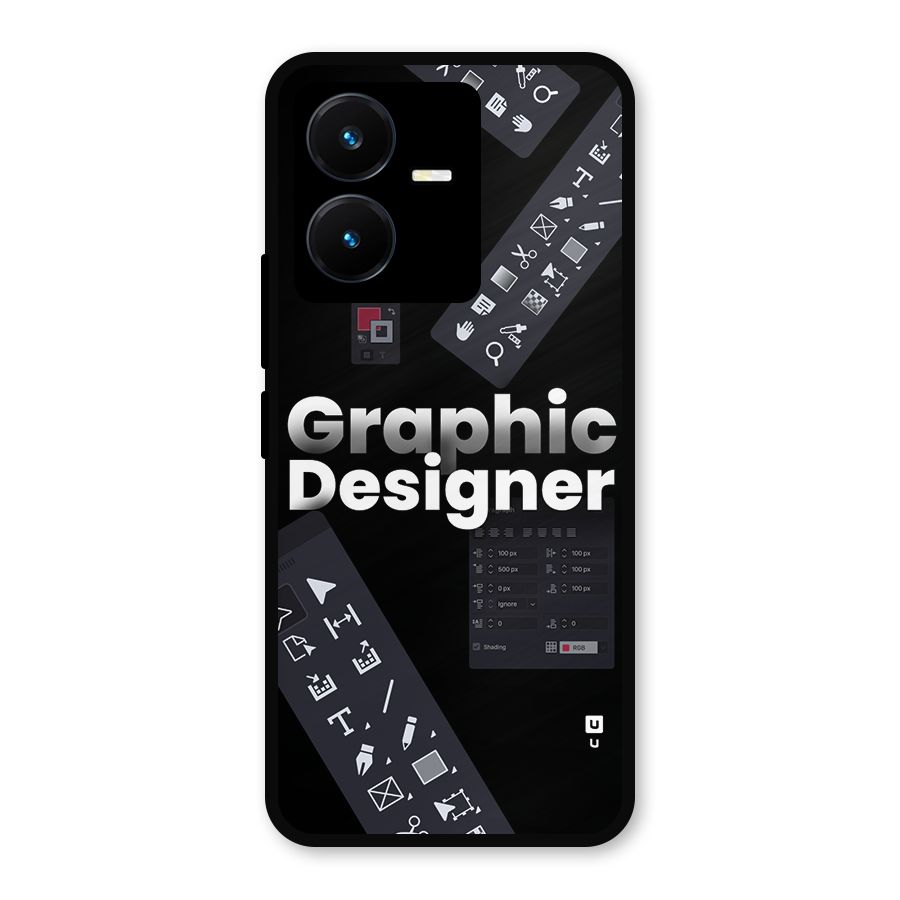 Graphic Designer Tools Metal Back Case for Vivo Y22