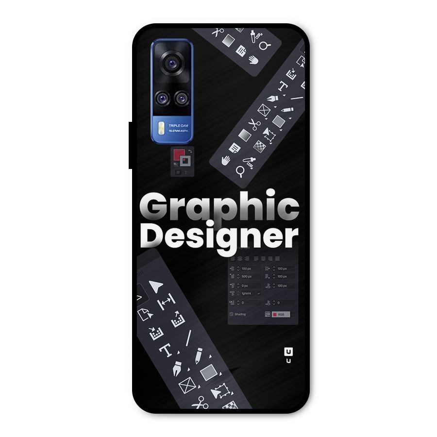 Graphic Designer Tools Metal Back Case for Vivo Y31