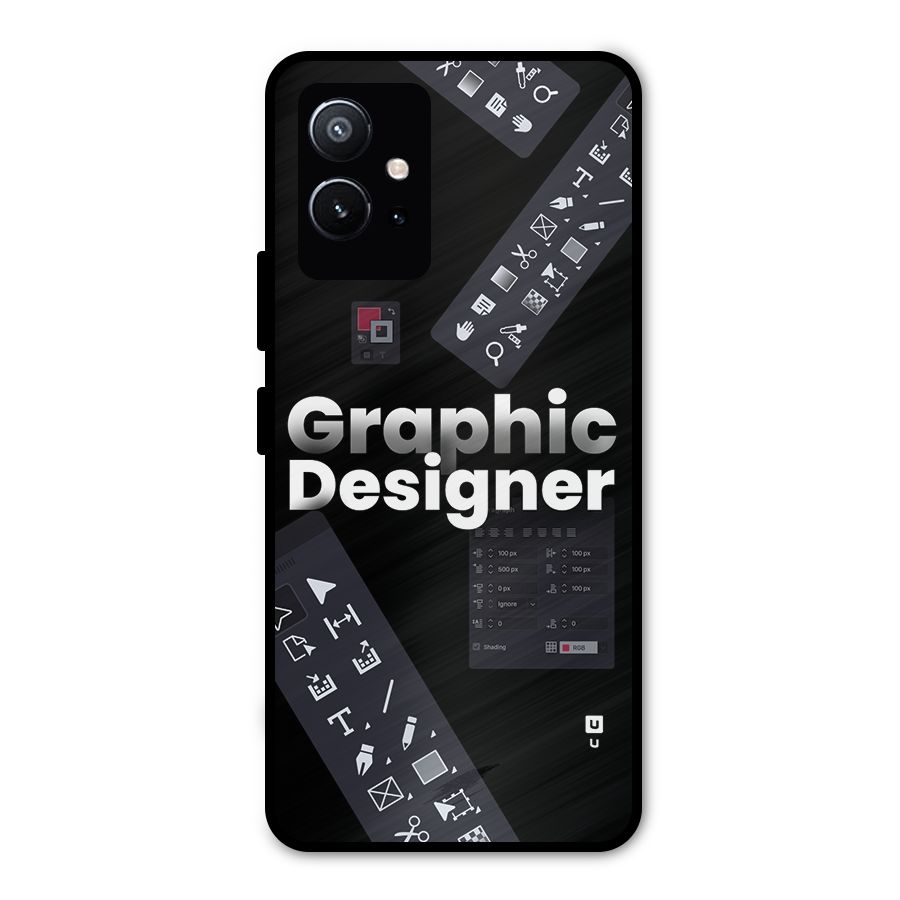 Graphic Designer Tools Metal Back Case for Vivo Y75 5G